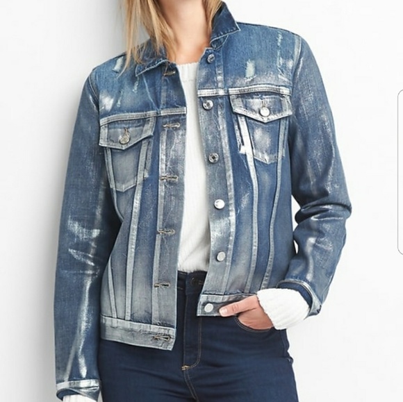 silver jean jackets